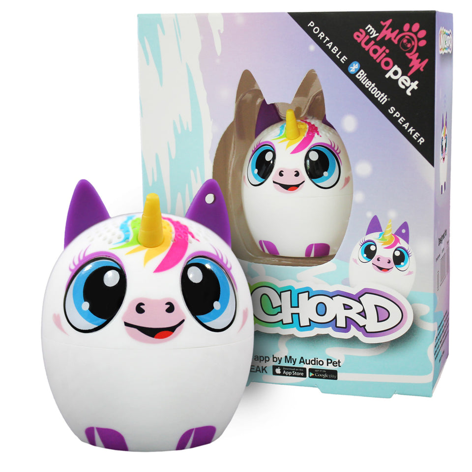 My Audio Pet UniChord Wireless Bluetooth Speaker with True Wireless Stereo Magical Unicorn with waterfall and magical starlight fairytale box