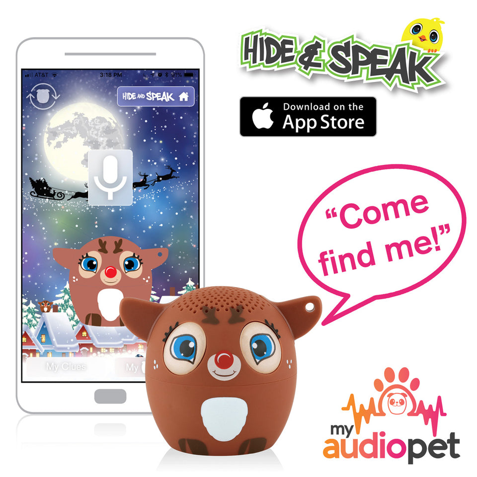 My Audio Pet Dancer Wireless Bluetooth Speaker with True Wireless Stereo Hide & Speak App available iTunes Google Play