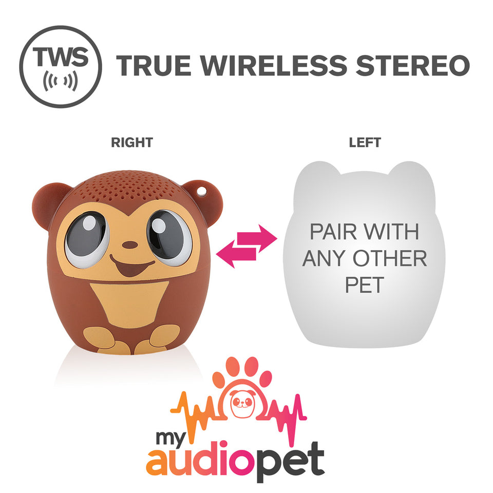 My Audio Pet GoGoBananas Wireless Bluetooth Speaker with True Wireless Stereo Pair with any other MyAudioPet