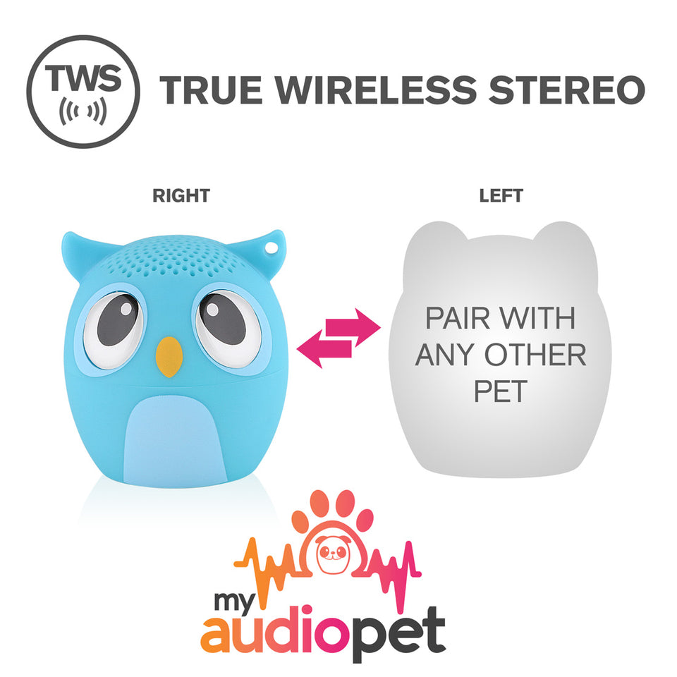 My Audio Pet OWLcapella Wireless Bluetooth Speaker with True Wireless Stereo Pair with any other MyAudioPet