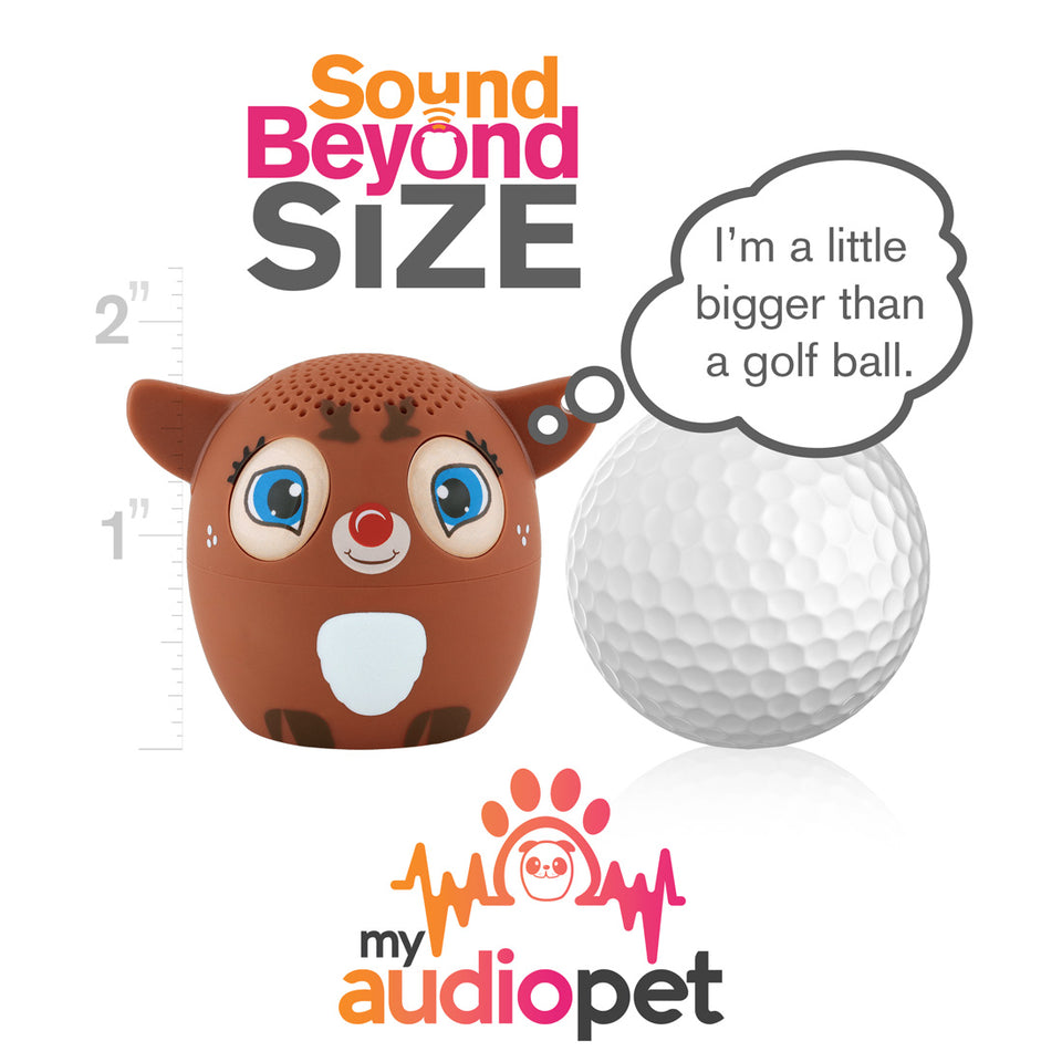 My Audio Pet Dancer Wireless Bluetooth Speaker with True Wireless Stereo Size of a Golf Ball
