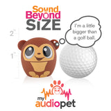 My Audio Pet GoGoBananas Wireless Bluetooth Speaker with True Wireless Stereo Size of a Golf Ball
