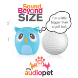 My Audio Pet OWLcapella Wireless Bluetooth Speaker with True Wireless Stereo Size of a Golf Ball