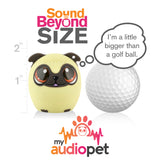 My Audio Pet Power Pup Wireless Bluetooth Speaker with True Wireless Stereo Size of a Golf Ball