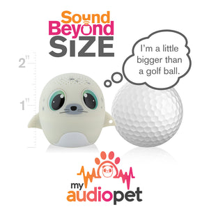 My Audio Pet SEALebration Wireless Bluetooth Speaker with True Wireless Stereo Size of a Golf Ball