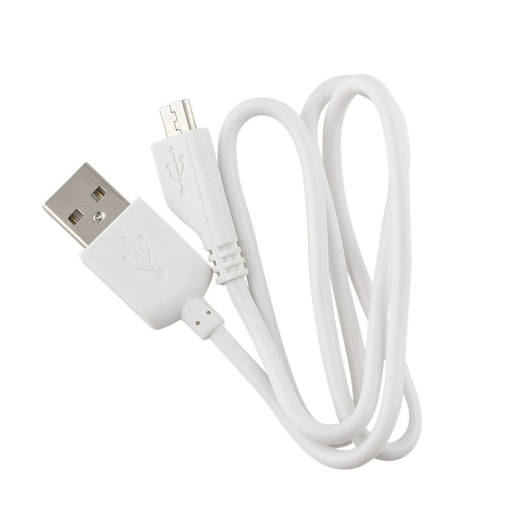 Replacement USB cable white, micro-USB, 24