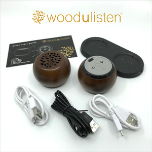 Woodulisten Java Stereo Set with Charging Dock