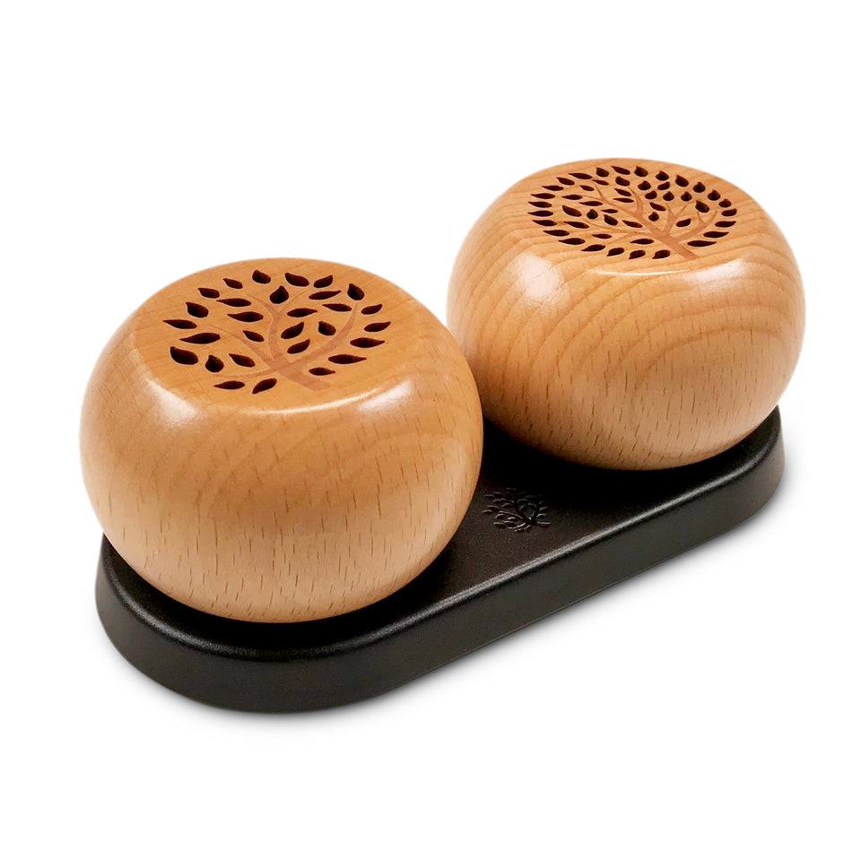 Woodulisten Natural Stereo Set with Charging Dock